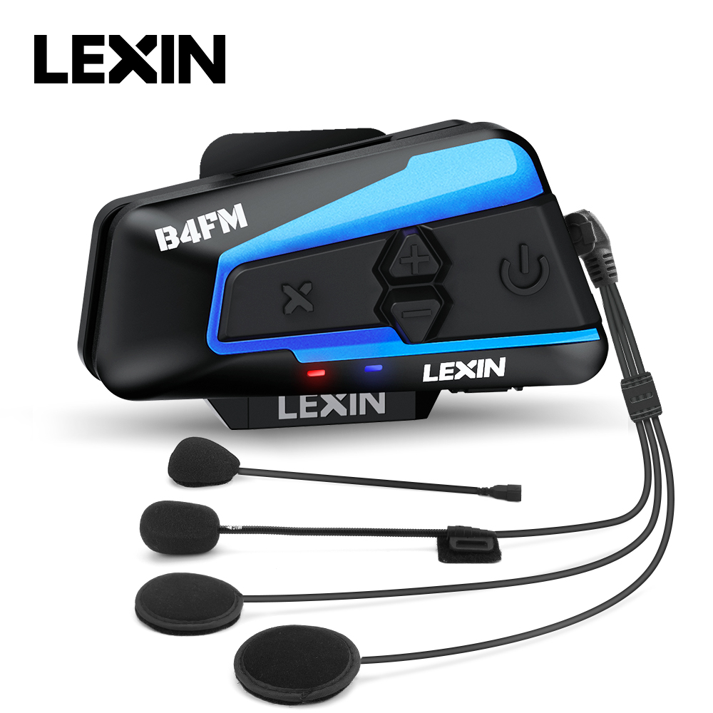 Universal Motorcycle Helmet Intercom Headset - Lexin B4FM-X pour 10 Motocyclistes Intercom