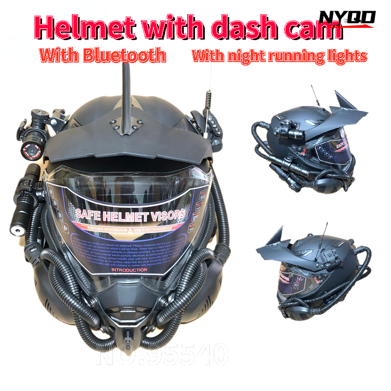Full Face Motorcycle Helmet With Bluetooth - Casque de rallye casque de moto