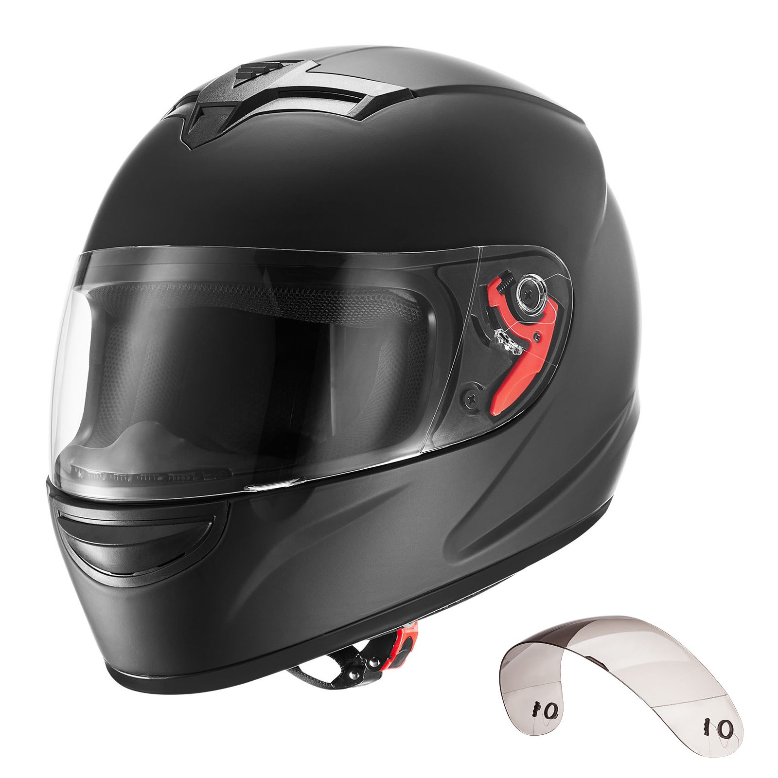 Dual Visor Motorcycle Racing Helmet - Casque de moto intégral pour adulte,