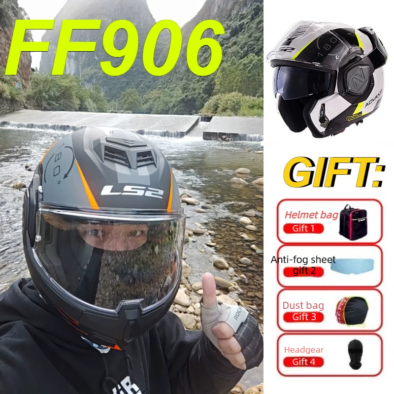 Modular Flip Up Motorcycle Helmet Dot Approved - Casque de moto modulaire LS2 FF906