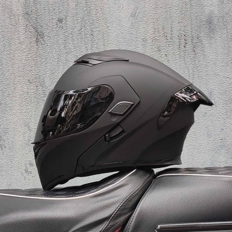 Modular Flip Up Motorcycle Helmet Dot Approved - Casques de moto ORZ à double