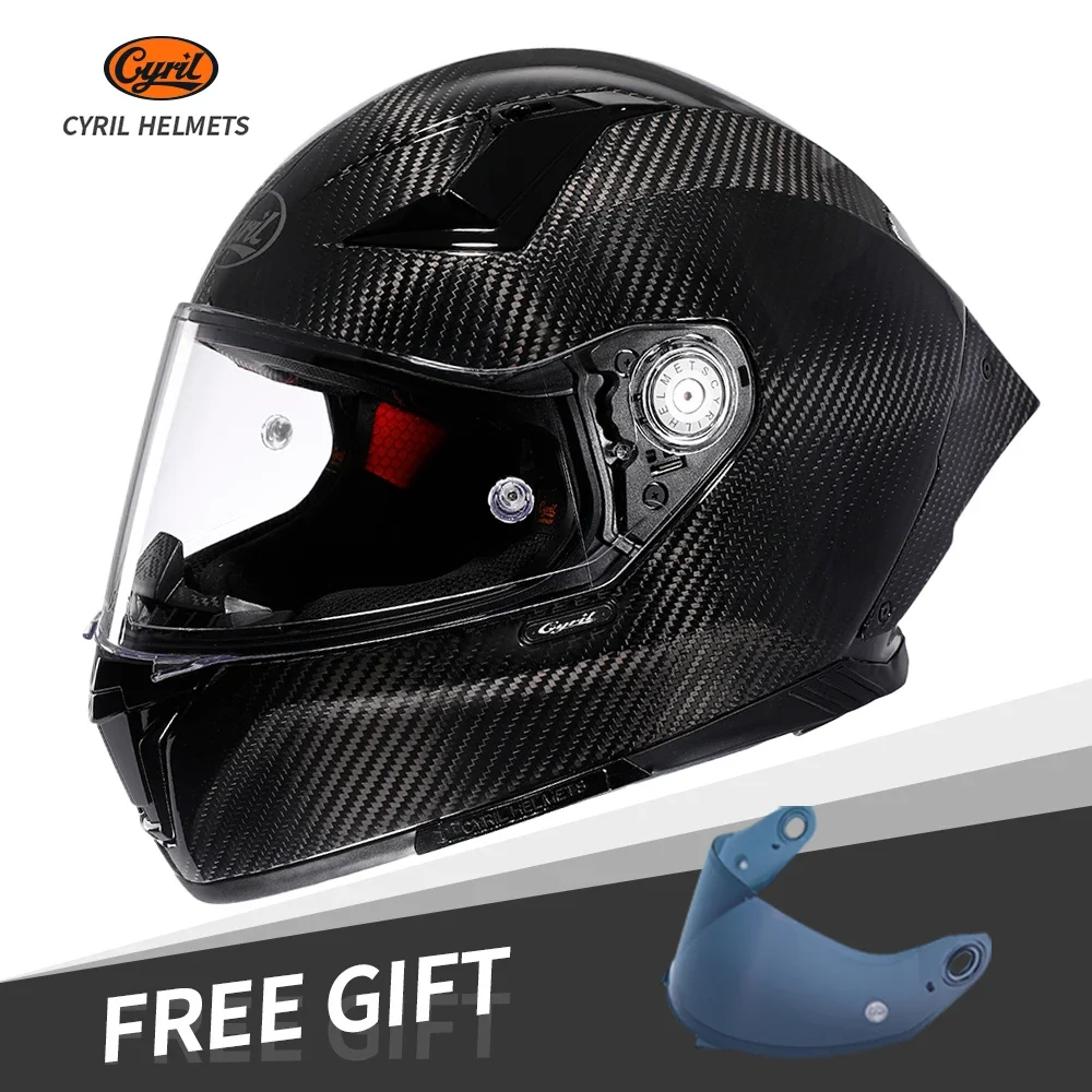 Carbon Fiber Lightweight Motorcycle Helmet - Casque de moto léger en Fiber