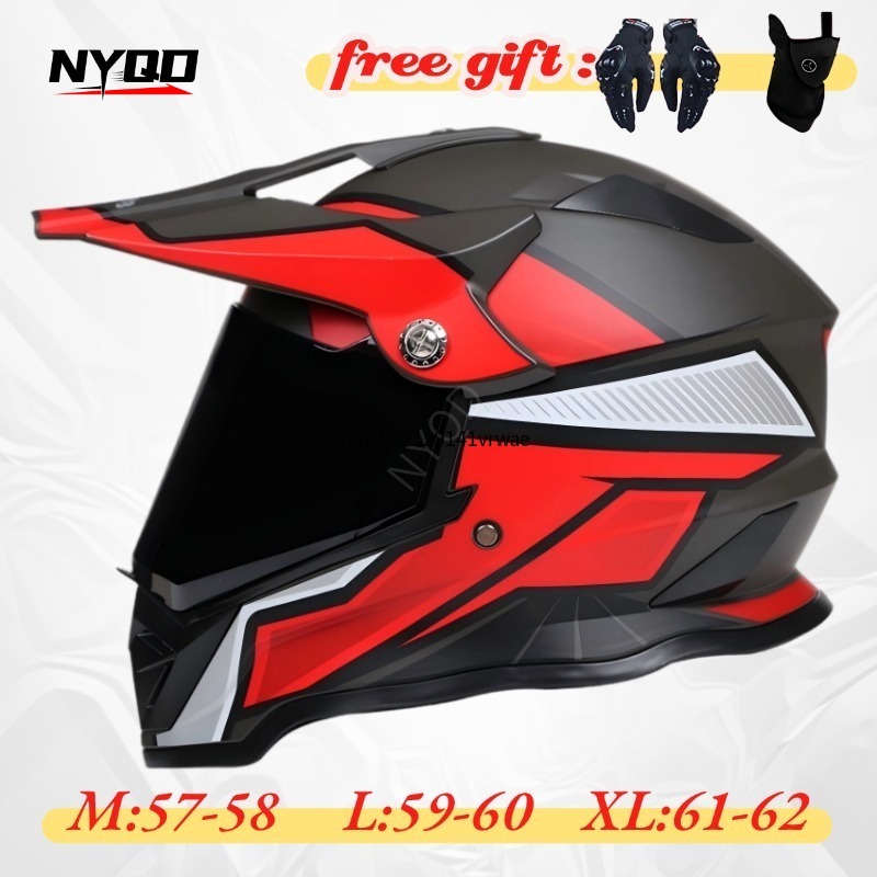 Modular Flip Up Motorcycle Helmet Dot Approved - Casque de moto à double visière,