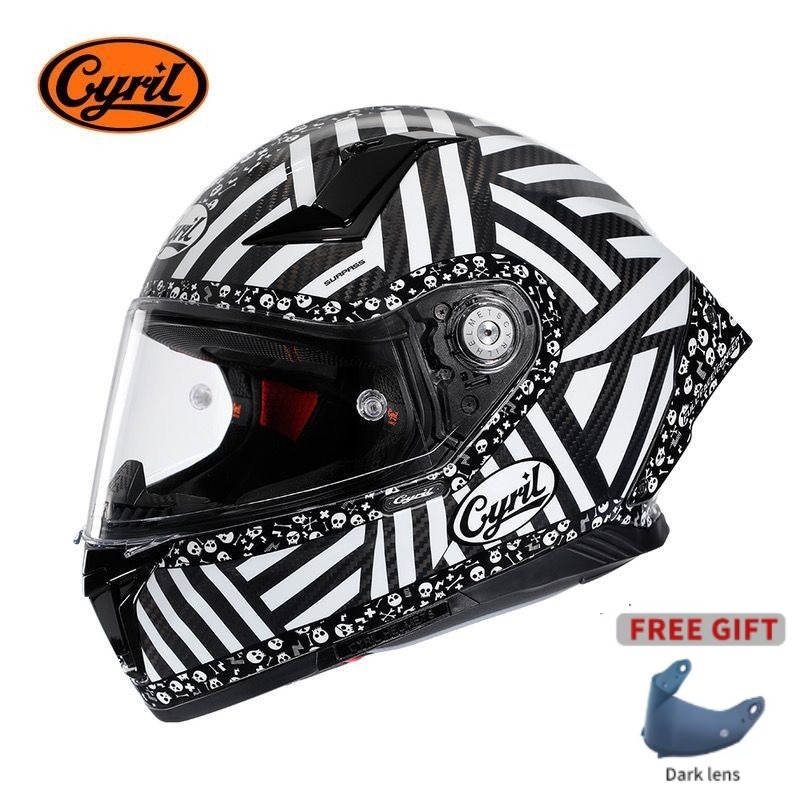 Carbon Fiber Lightweight Motorcycle Helmet - Casques de moto unisexes légers en