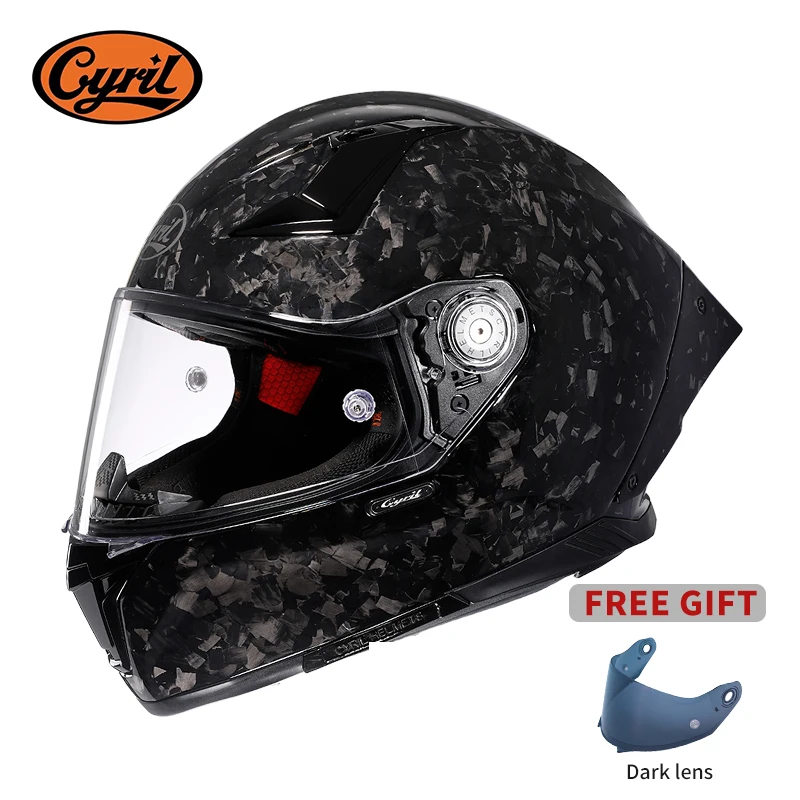 Carbon Fiber Lightweight Motorcycle Helmet - Unisexe léger en Fiber de carbone