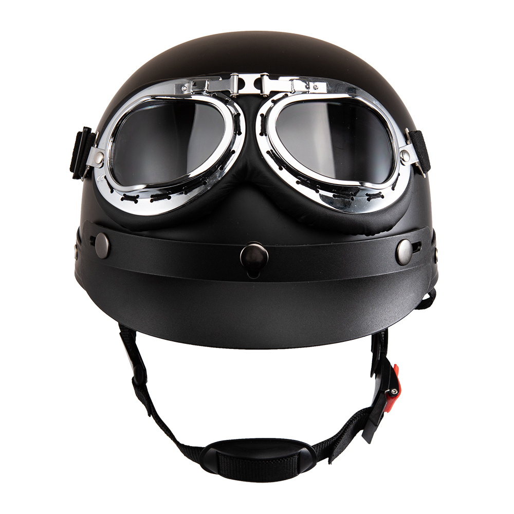 Vintage Open Face Retro Helmet - Casque De Moto visage ouvert rétro