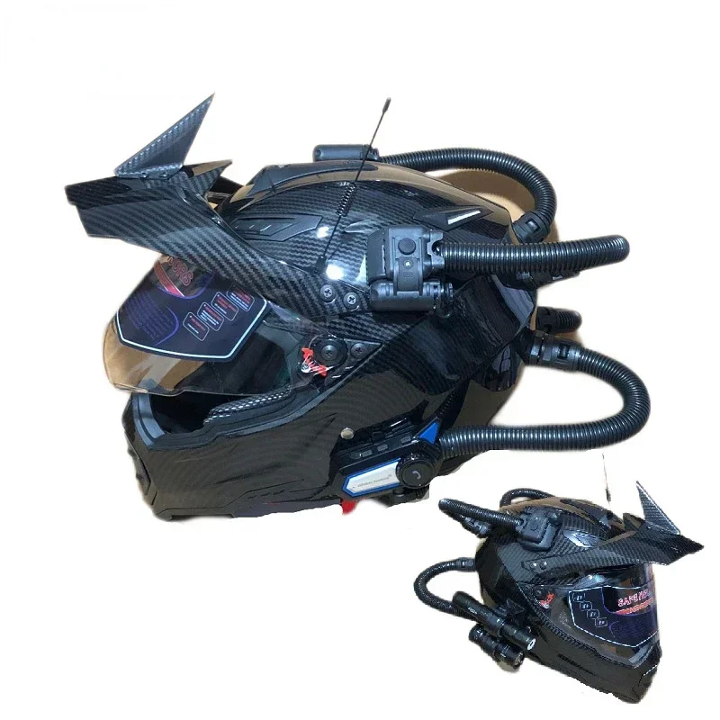 Full Face Motorcycle Helmet With Bluetooth - Casque rétro Moto casques de rallye