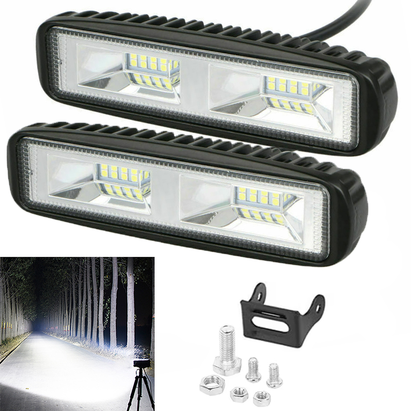 Universal Motorcycle Led Headlight Projector - Phare de travail LED 48W pour