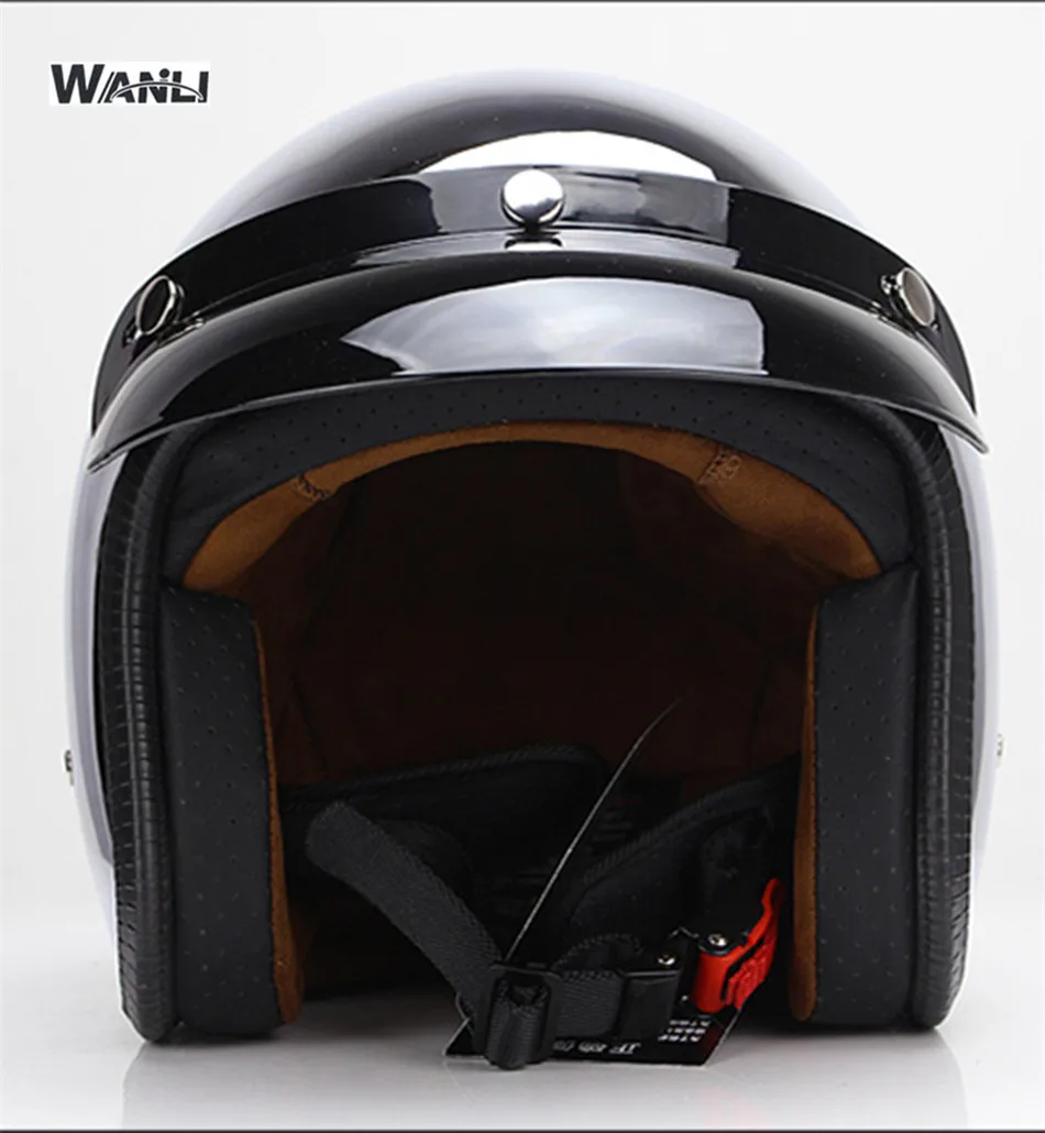 Miroir argent Chrome Moto visa - Vintage Open Face Retro Helmet avis et prix