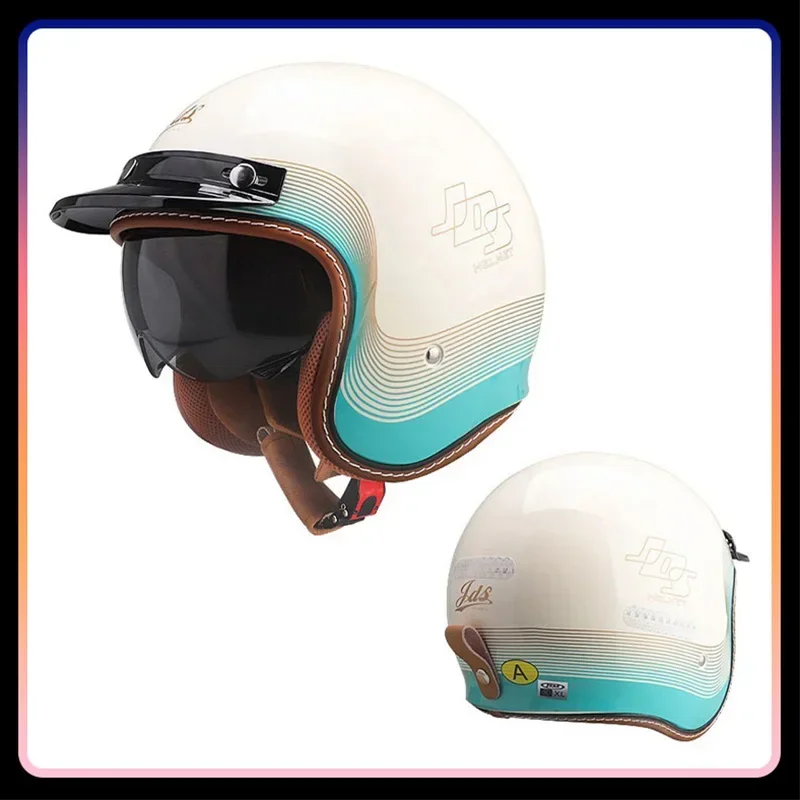 Casque de Moto à visage ouvert - Vintage Open Face Retro Helmet avis et prix