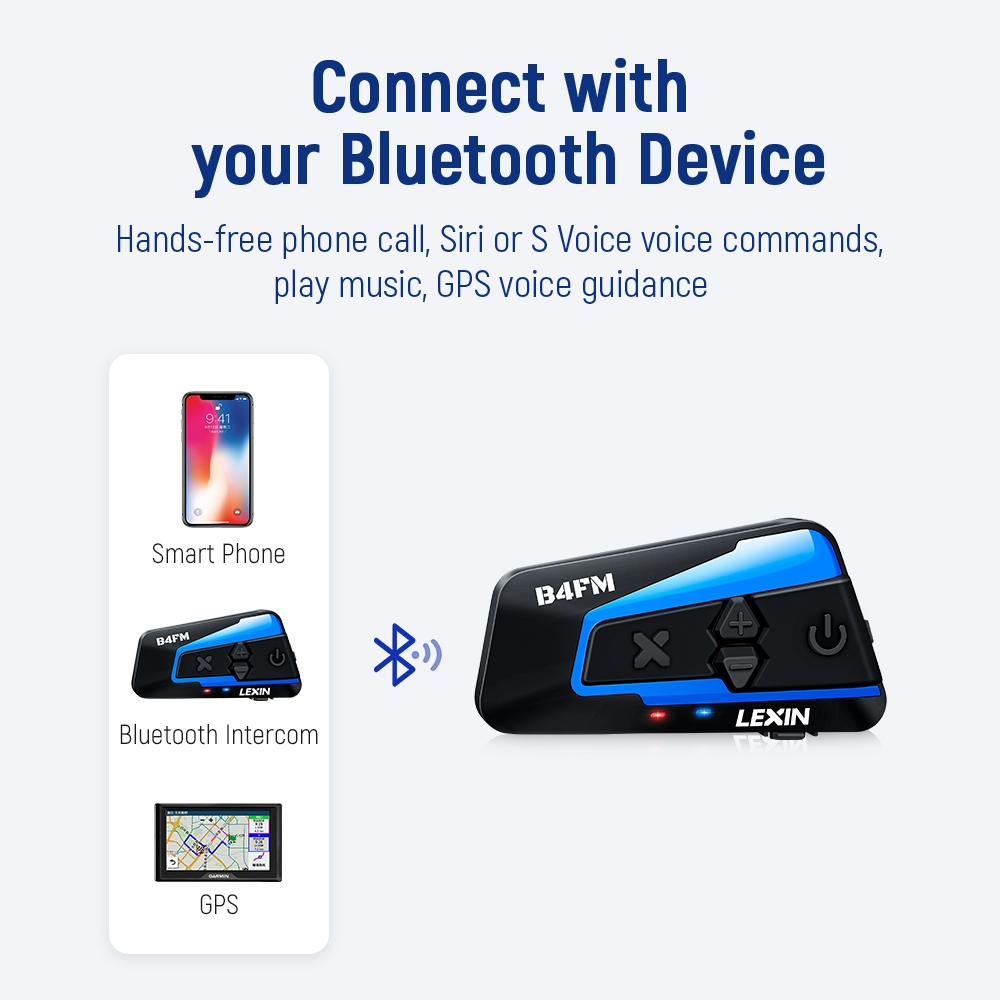 Lexin B4FM-X pour 10 Motocycli - Universal Motorcycle Helmet Intercom Headset avis et prix