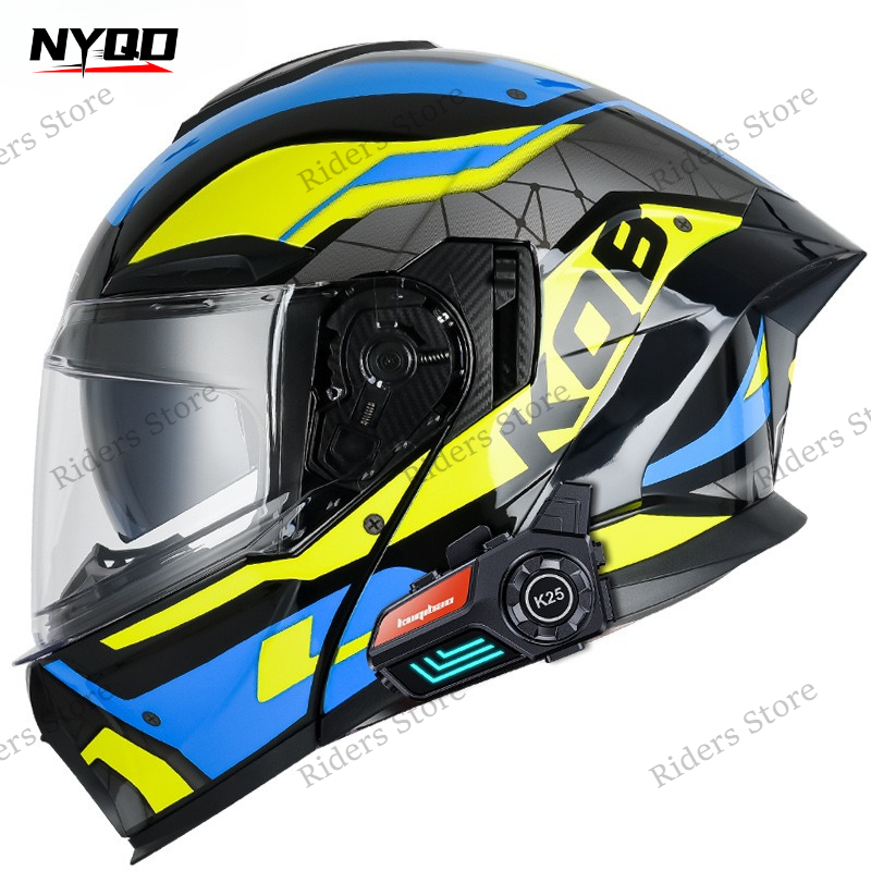 Casque de moto certifié 3C, à  - Full Face Motorcycle Helmet With Bluetooth avis et prix