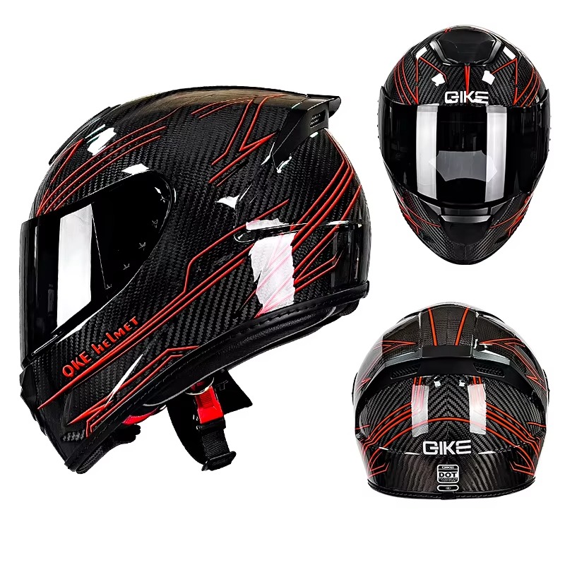 Casque de moto en fibre de car - Carbon Fiber Lightweight Motorcycle Helmet avis et prix