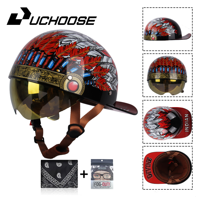 Demi-casque de vélo ouvert pou - Vintage Open Face Retro Helmet avis et prix