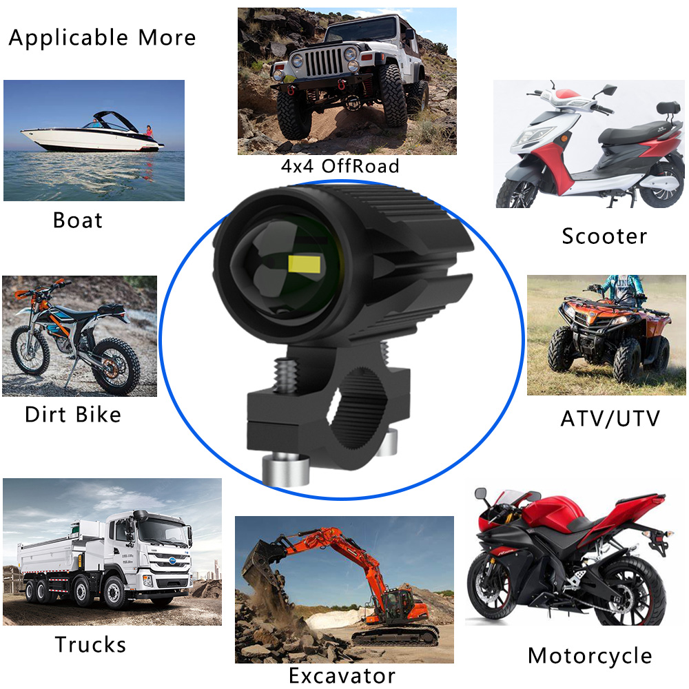 Feux de sauna à LED supplément - Universal Motorcycle Led Headlight Projector avis et prix