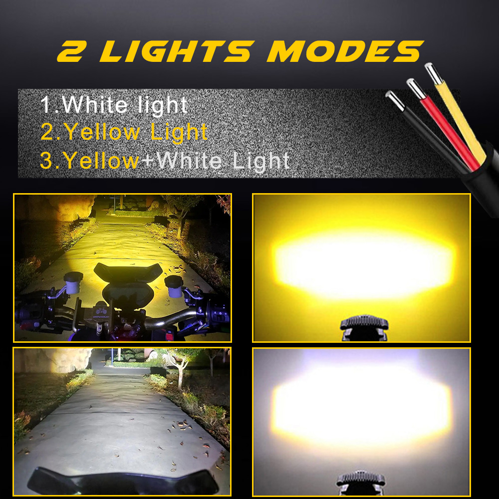 Feux de sauna à LED supplément - Universal Motorcycle Led Headlight Projector avis et prix