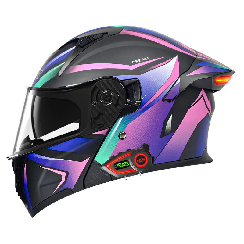 Casques de moto DOT à double v - Modular Flip Up Motorcycle Helmet Dot Approved avis et prix