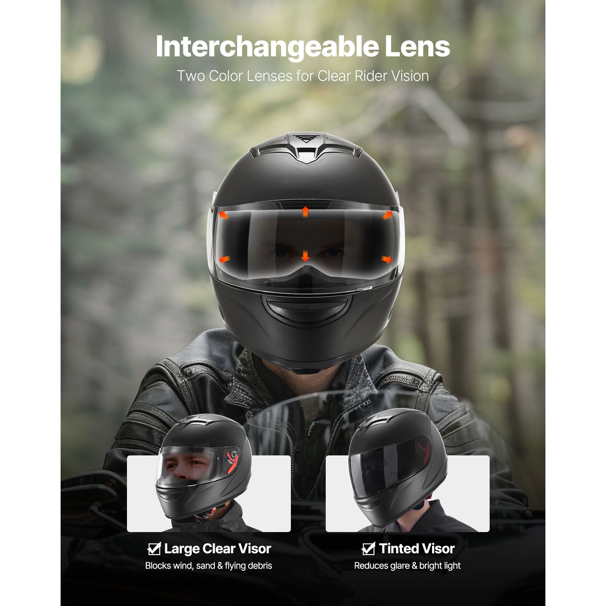 Casque de moto intégral pour a - Dual Visor Motorcycle Racing Helmet avis et prix