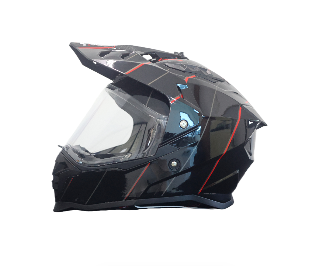 Nouveau casque de moto de cour - Dual Visor Motorcycle Racing Helmet avis et prix