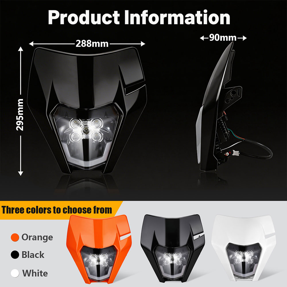 Phare avant à 5 LED universel  - Universal Motorcycle Led Headlight Projector avis et prix