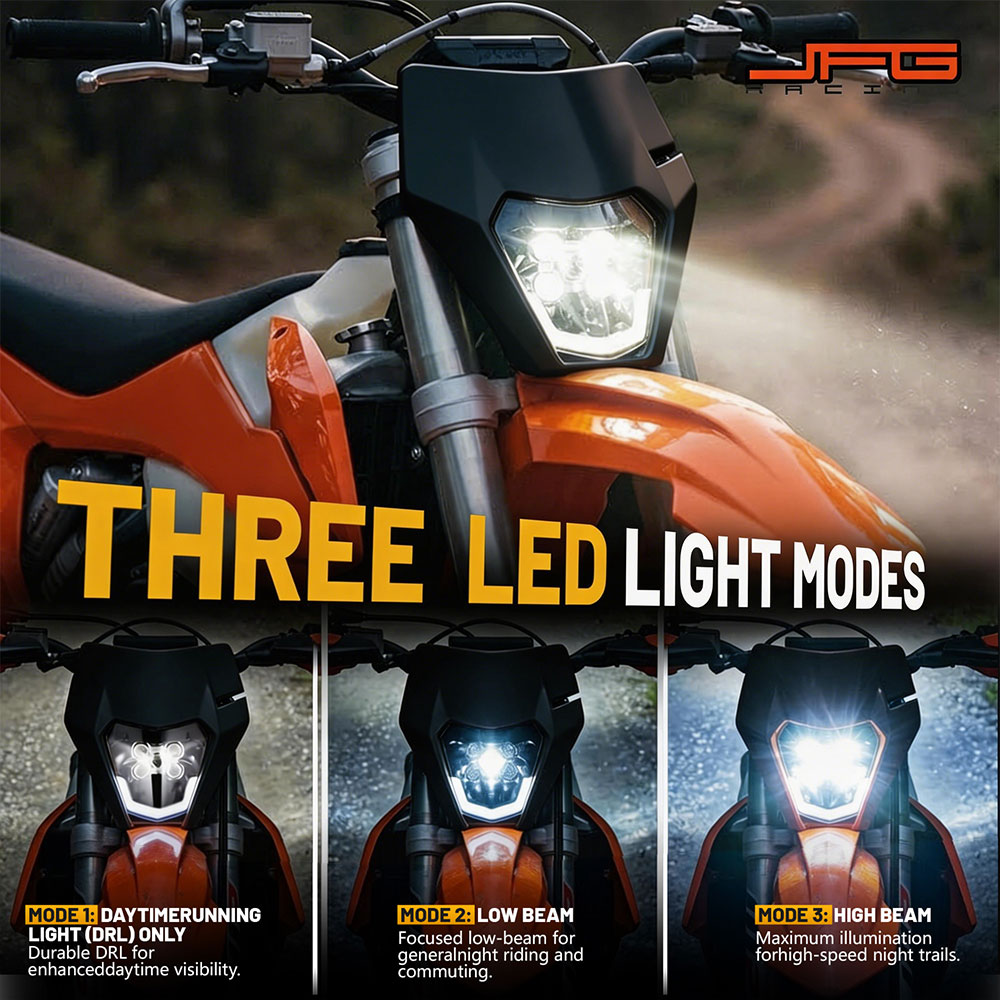 Phare avant à 5 LED universel  - Universal Motorcycle Led Headlight Projector avis et prix