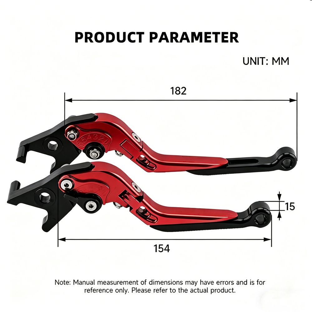 Leviers de frein et d'embrayag - Cnc Aluminum Adjustable Brake Clutch Levers avis et prix