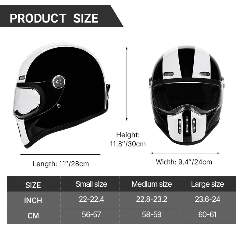 Nouveau casque de moto intégra - Carbon Fiber Lightweight Motorcycle Helmet avis et prix