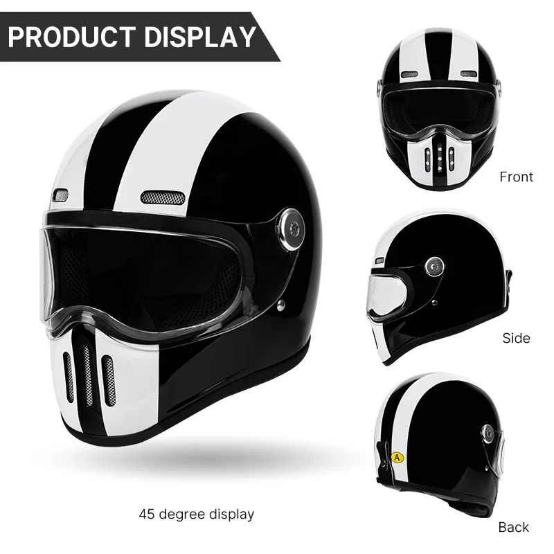 Nouveau casque de moto intégra - Carbon Fiber Lightweight Motorcycle Helmet avis et prix