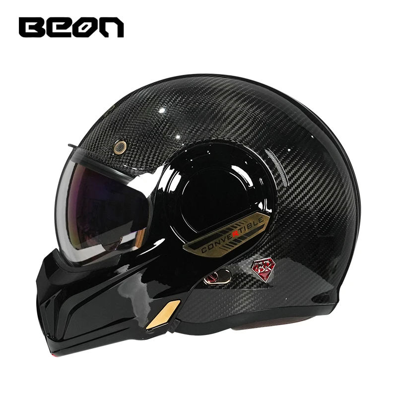 Casque urbain modulaire en fib - Carbon Fiber Lightweight Motorcycle Helmet avis et prix