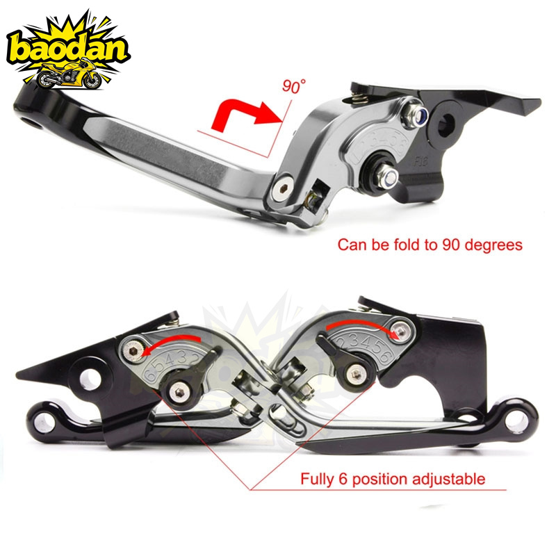 Accessoires de moto, leviers d - Cnc Aluminum Adjustable Brake Clutch Levers avis et prix