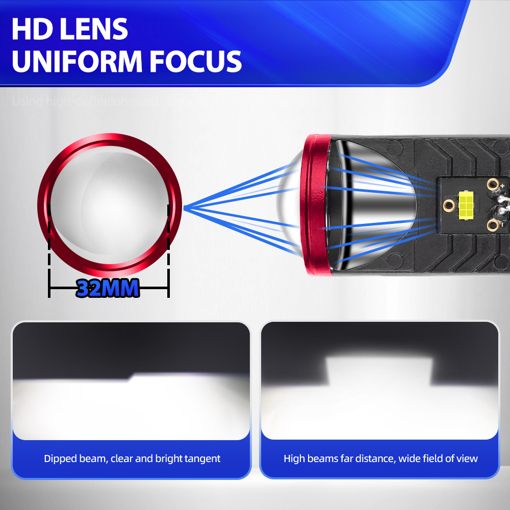 Projecteur de Lumière LED pour - Universal Motorcycle Led Headlight Projector avis et prix