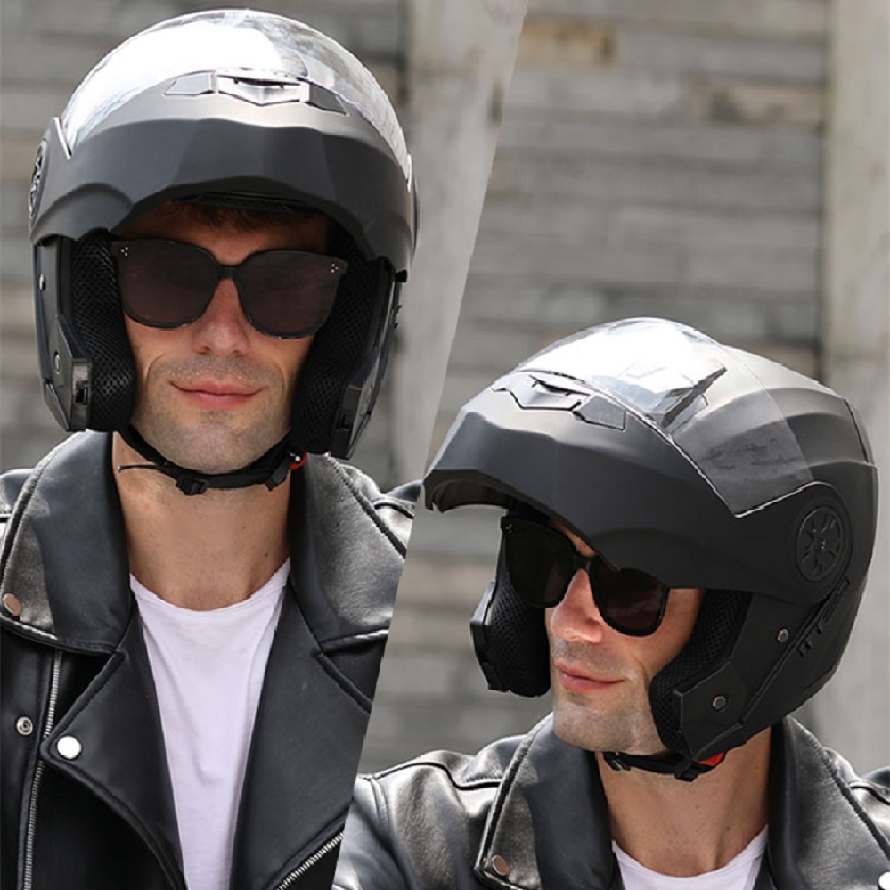 Casque Moto Cross à double obj - Dual Visor Motorcycle Racing Helmet avis et prix