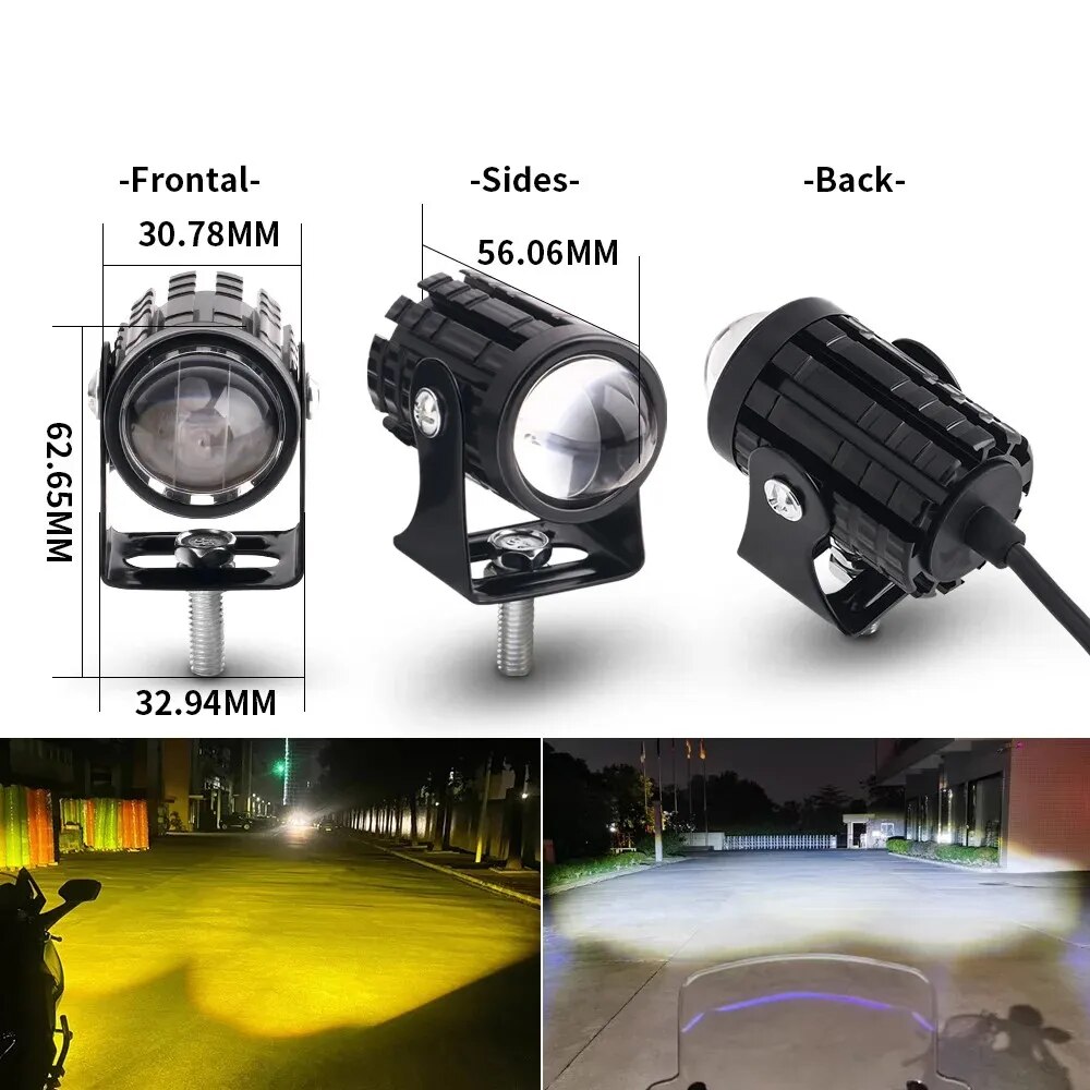 Phare LED universel pour motos - Universal Motorcycle Led Headlight Projector avis et prix
