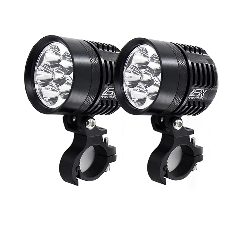 2PCS Phares LED universels L6X - Universal Motorcycle Led Headlight Projector avis et prix
