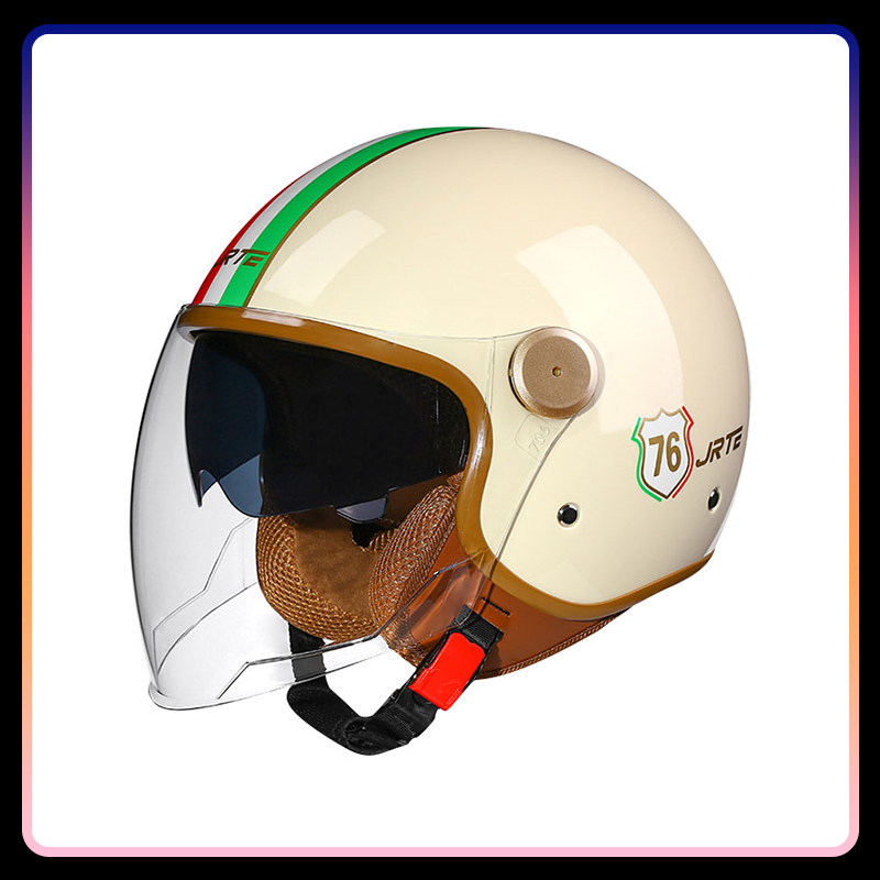 Casques semi-ouvert rétro appr - Vintage Open Face Retro Helmet avis et prix