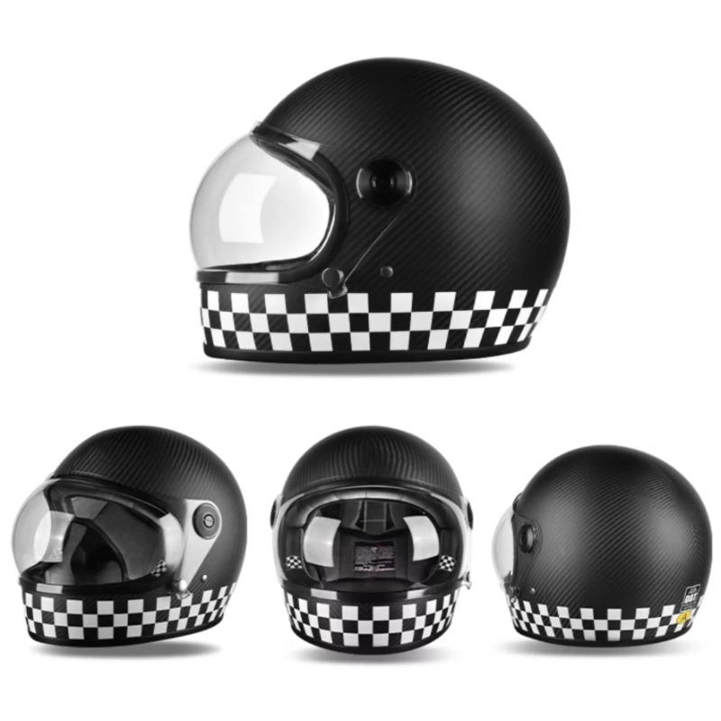 Casque intégral en fibre de ca - Carbon Fiber Lightweight Motorcycle Helmet avis et prix