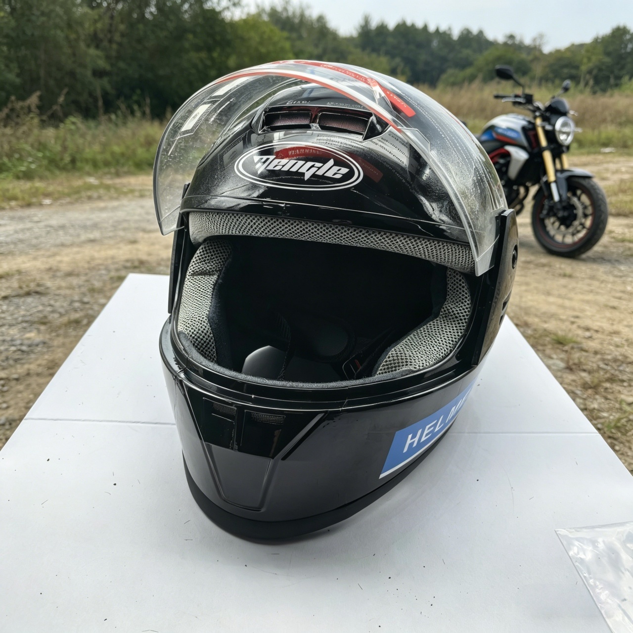 Casque de moto intégral double - Dual Visor Motorcycle Racing Helmet avis et prix