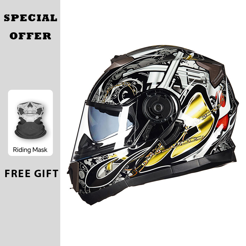 Casques de Moto Casque rabatta - Modular Flip Up Motorcycle Helmet Dot Approved avis et prix