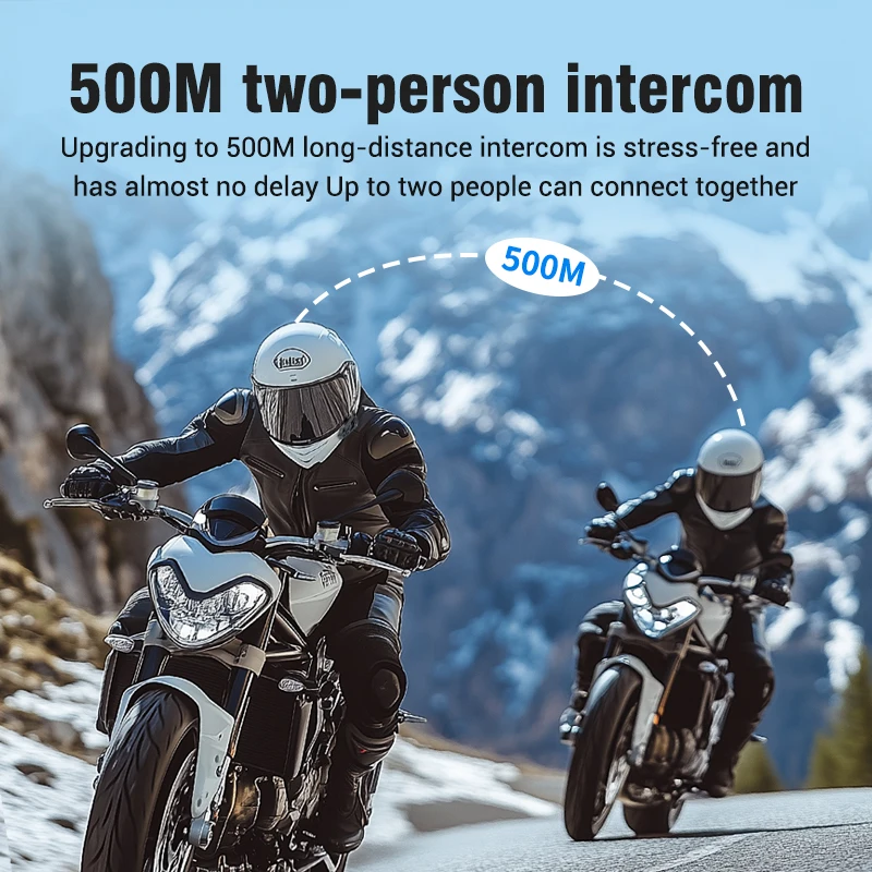 Casque Intercom Bluetooth 5.3  - Universal Motorcycle Helmet Intercom Headset avis et prix