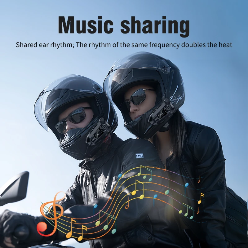 Casque Intercom Bluetooth 5.3  - Universal Motorcycle Helmet Intercom Headset avis et prix