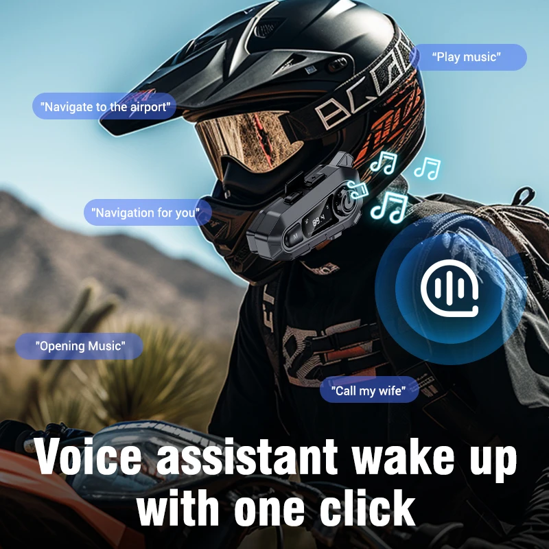 Casque Intercom Bluetooth 5.3  - Universal Motorcycle Helmet Intercom Headset avis et prix
