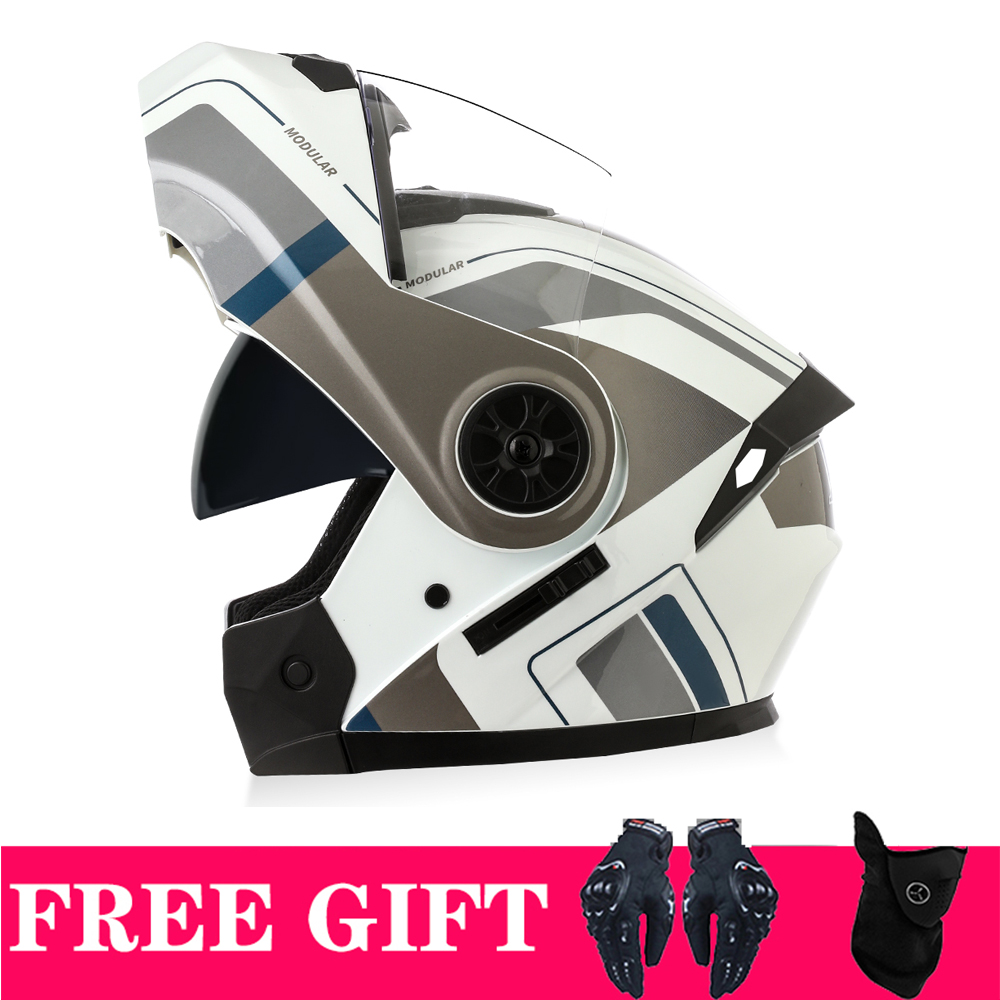 Double visières casque Bluetoo - Full Face Motorcycle Helmet With Bluetooth avis et prix