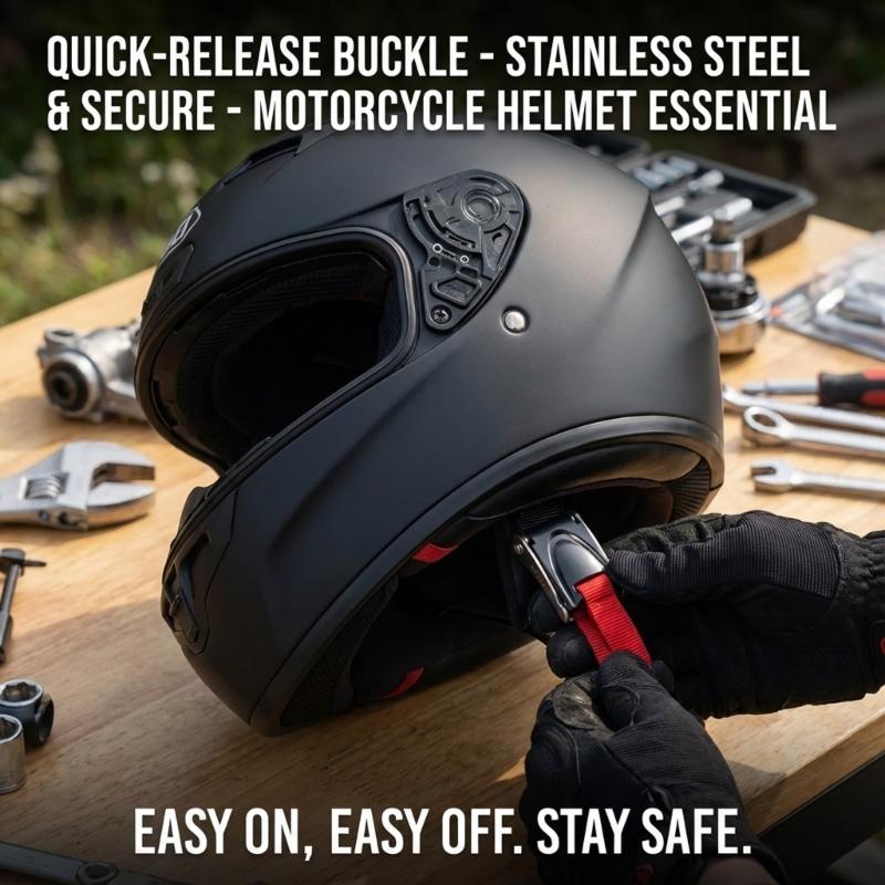 G7NA – casques ABS en acier in - Quick Release Buckle Motorcycle Helmet avis et prix