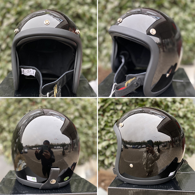 Casque de moto TT&COCASCOS Jet - Vintage Open Face Retro Helmet avis et prix