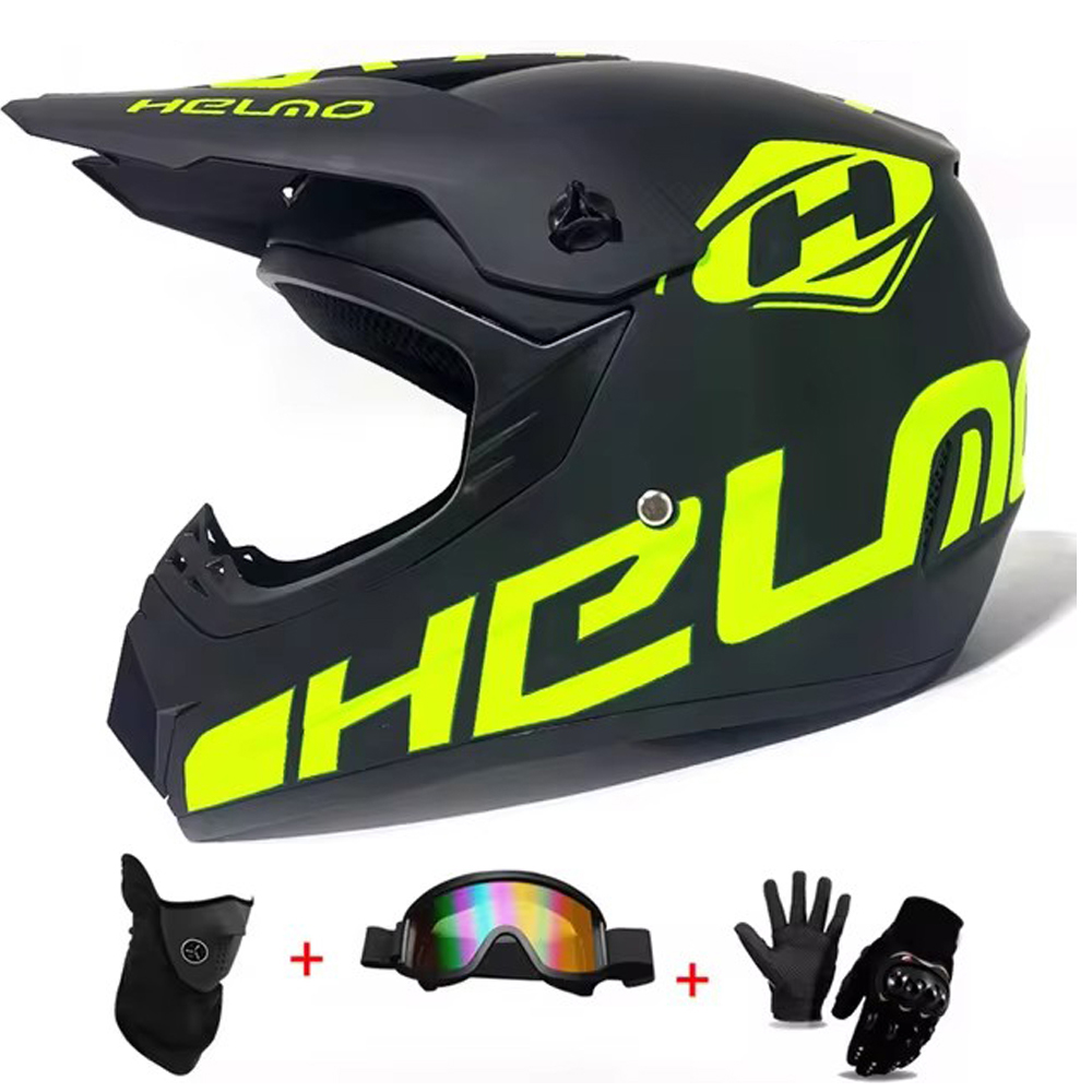 Ensemble de casque de motocros - Off Road Motocross Helmet Goggles Set avis et prix