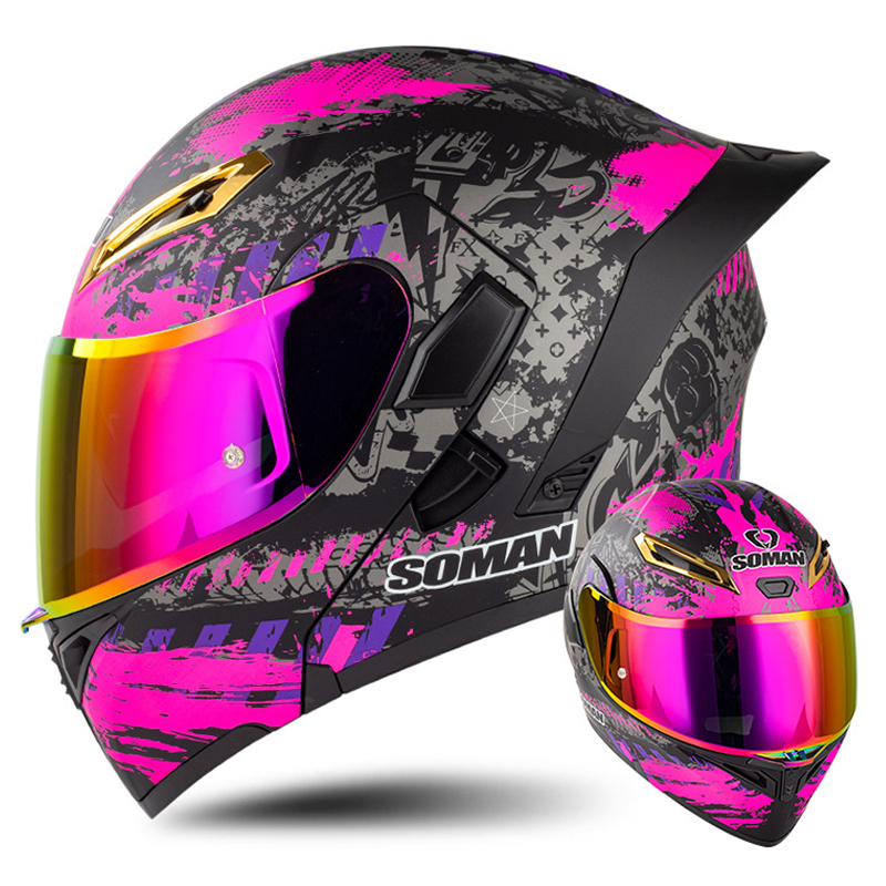 Casque de moto intégral rétro  - Modular Flip Up Motorcycle Helmet Dot Approved avis et prix