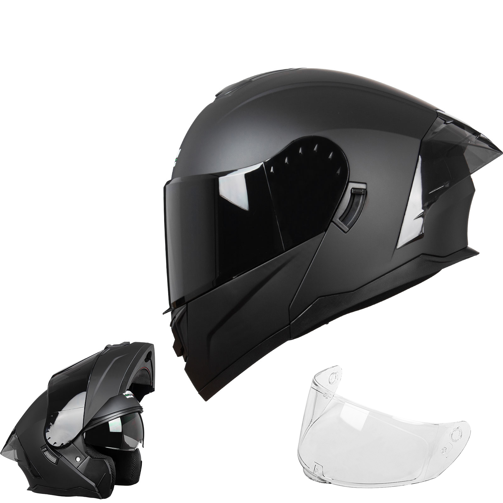 Casque de moto modulable Crown - Dual Visor Motorcycle Racing Helmet avis et prix