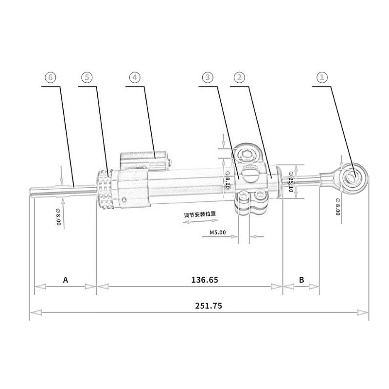 Amortisseur de direction en fi - Scooter Parts avis et prix