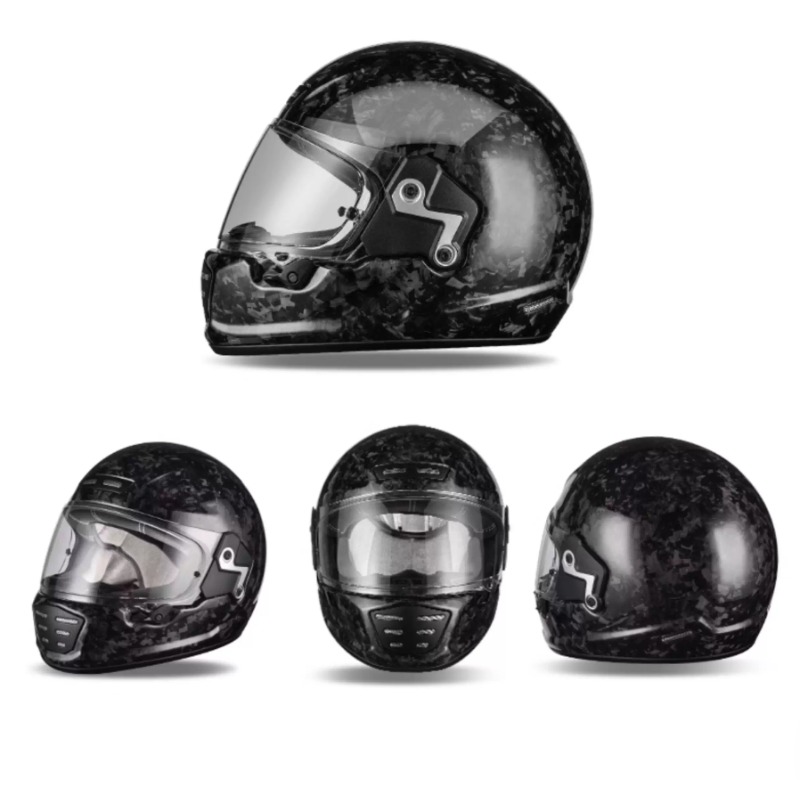 Casque intégral en fibre de ca - Carbon Fiber Lightweight Motorcycle Helmet avis et prix