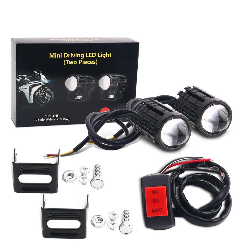 Phare LED universel pour moto, - Universal Motorcycle Led Headlight Projector avis et prix